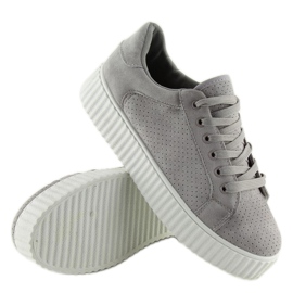 Grey AX02 zapatillas creepers grises 4