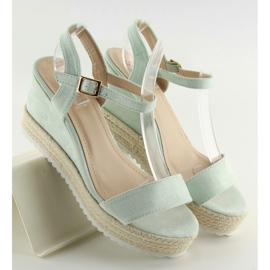 Sandalias cuña alpargatas aguamarina R120P L.VERDE 4