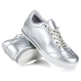 Vices Zapatos deportivos plateados gris 4