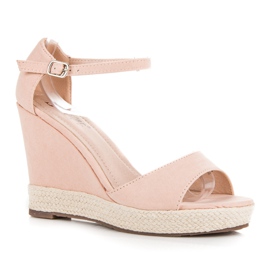 Seastar Sandalias cuña ante rosado 2