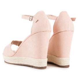 Seastar Sandalias cuña ante rosado 4