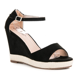 Seastar Sandalias cuña ante negro 2