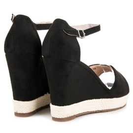 Seastar Sandalias cuña ante negro 4