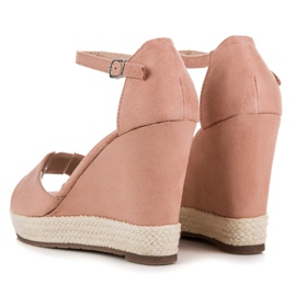 Seastar Sandalias cuña ante rosado 2