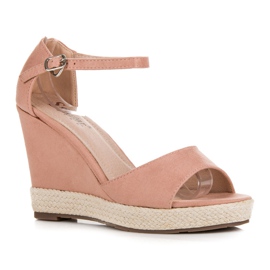 Seastar Sandalias cuña ante rosado 3