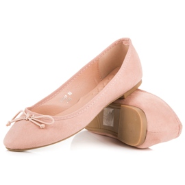Seastar Bailarinas de ante rosa rosado 3