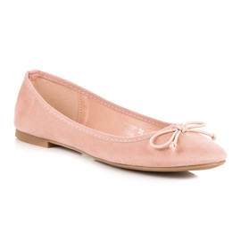 Seastar Bailarinas de ante rosa rosado 4