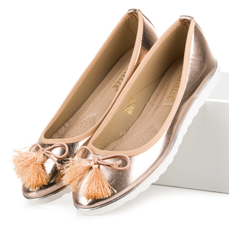 Bestelle Bailarinas Rosa Con Flecos rosado 2