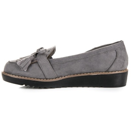 Seastar Mocasines con flecos gris 2