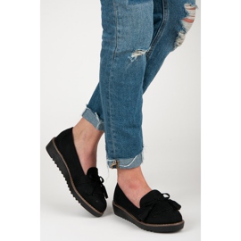Seastar Mocasines con flecos negro 5