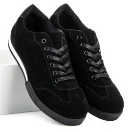 Vices Vicios de calzado deportivo de gamuza negro 4
