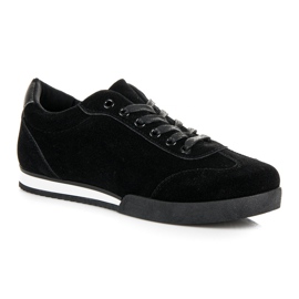 Vices Vicios de calzado deportivo de gamuza negro 1