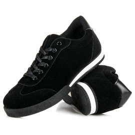 Vices Vicios de calzado deportivo de gamuza negro 3