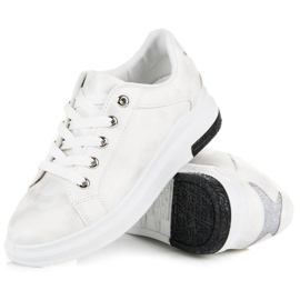 Deportivas blancas con estrella blanco 4
