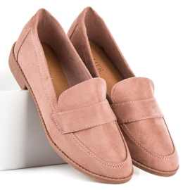 Comer Mocasín ante rosa rosado 1