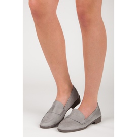 Comer Mocasines de ante gris 5