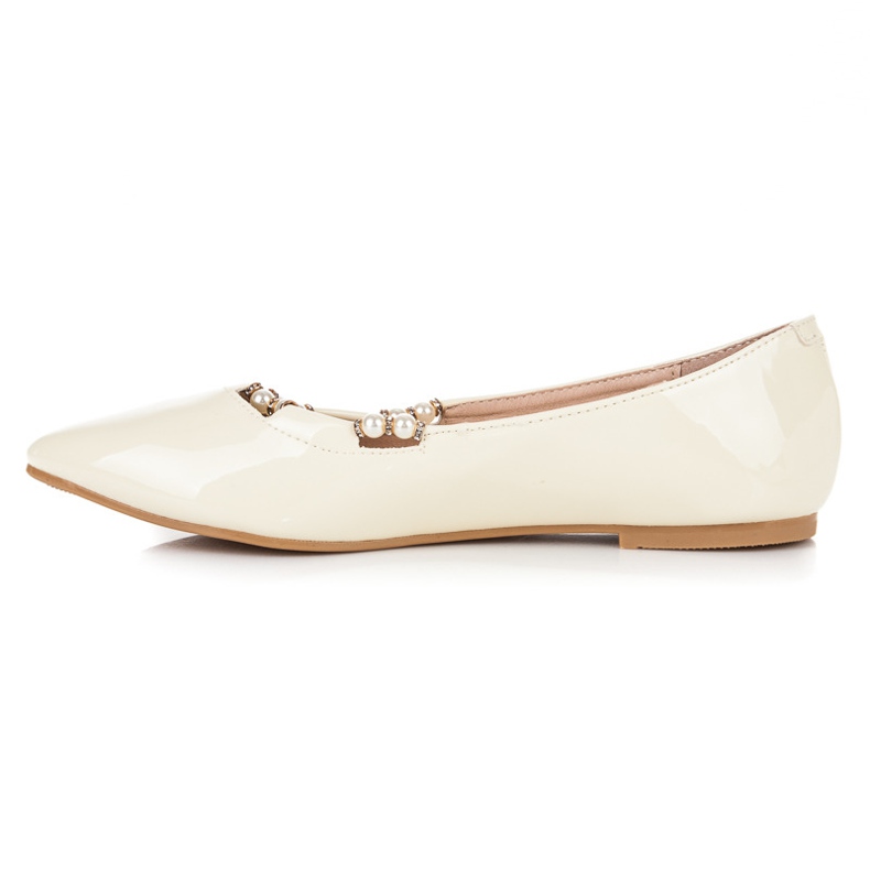 Vices Bailarinas lacadas en vicios puntiagudos amarillo 1