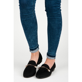 Seastar Mocasines con perlas negro 4
