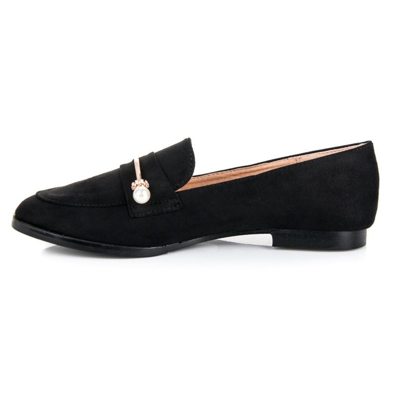 Seastar Mocasines con perlas negro 1 Seastar Mocasines con perlas negro 1