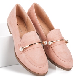 Seastar Mocasines con Perlas rosado 3