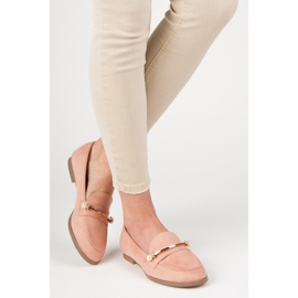 Seastar Mocasines con Perlas rosado 5