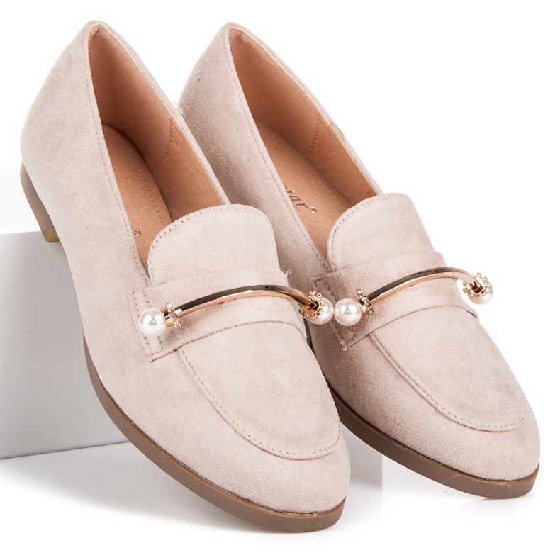 Seastar Mocasines con Perlas beige 1 Seastar Mocasines con Perlas beige 1