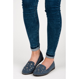 Bestelle Señores de gamuza azul 4