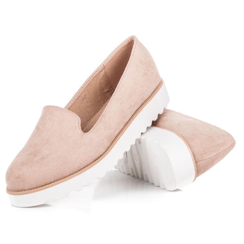 Seastar Zapatos de plataforma sin cordones rosa 2