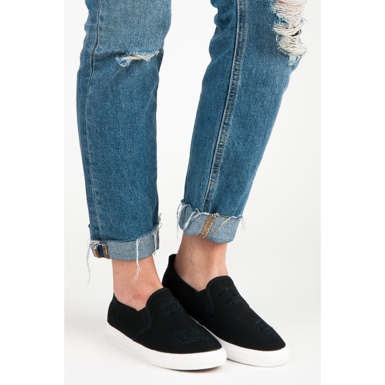 Seastar Zapatillas negras sin cordones negro 1 Seastar Zapatillas negras sin cordones negro 1