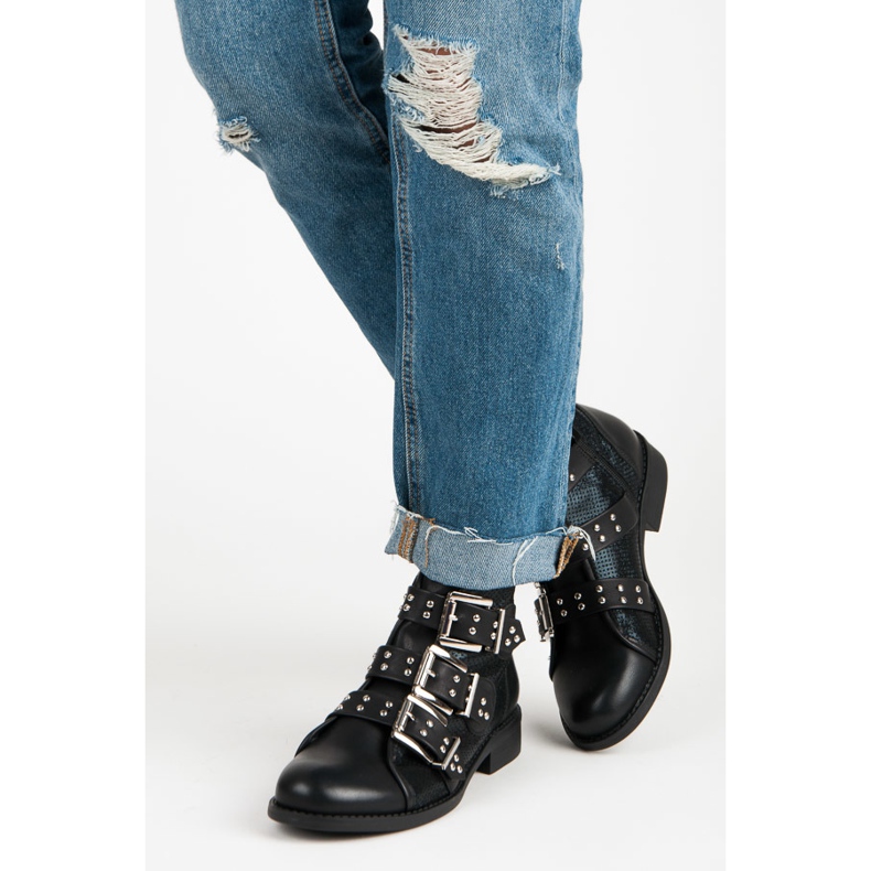 Seastar botas de rock de primavera negro 2 Seastar botas de rock de primavera negro 2