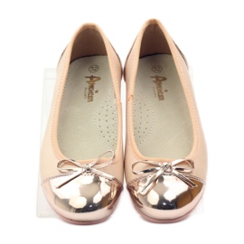 American Club Salón bailarinas con lazo americano rosa amarillo blanco 4