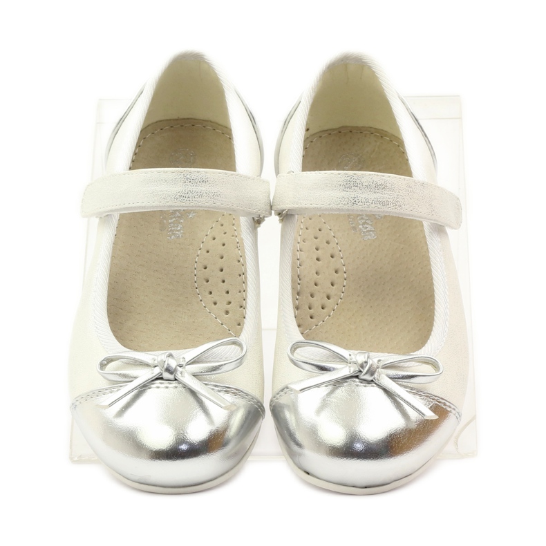 American Club Bailarinas velcro americanas 14297 gris blanco 4