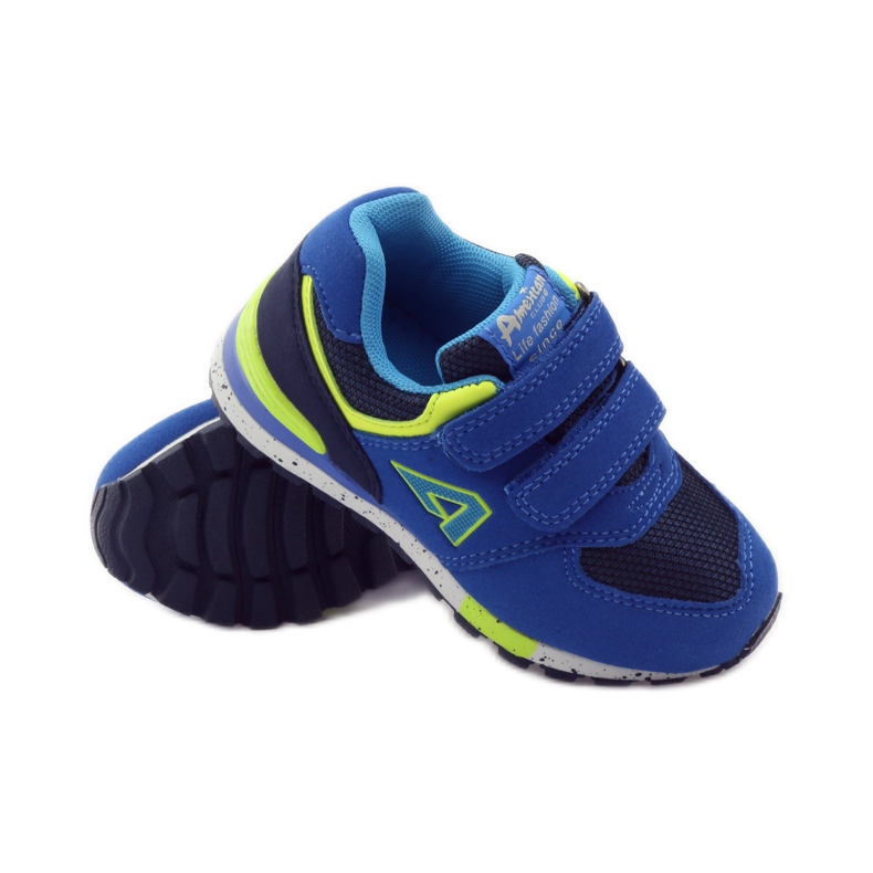 American Club zapatillas americanas 15110 verde azul 3