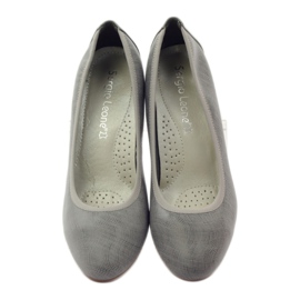 Bombas de mujer Sergio Leone en el 233 Gray Post gris 4