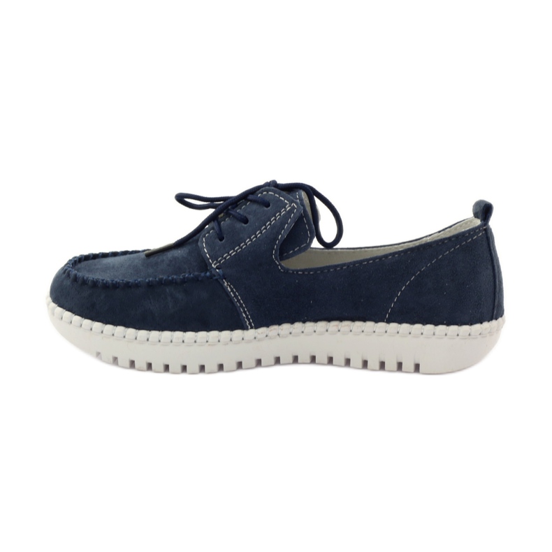 Creepers piel Filippo 020 azul marino 2