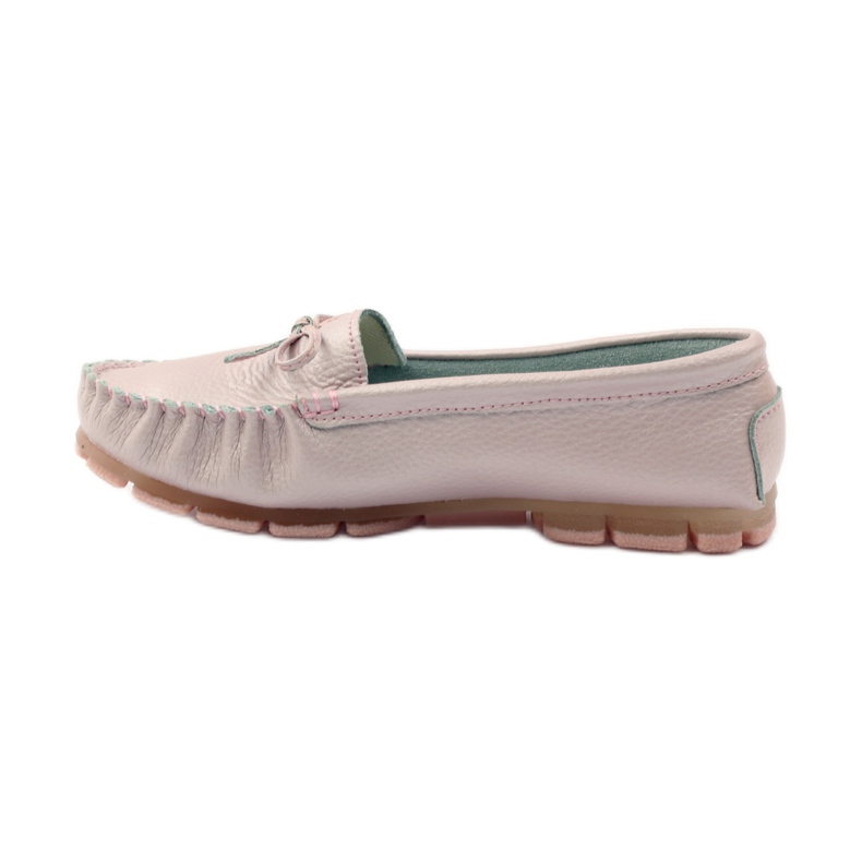Mocasines de piel con lazo Filippo 004 rosado 2