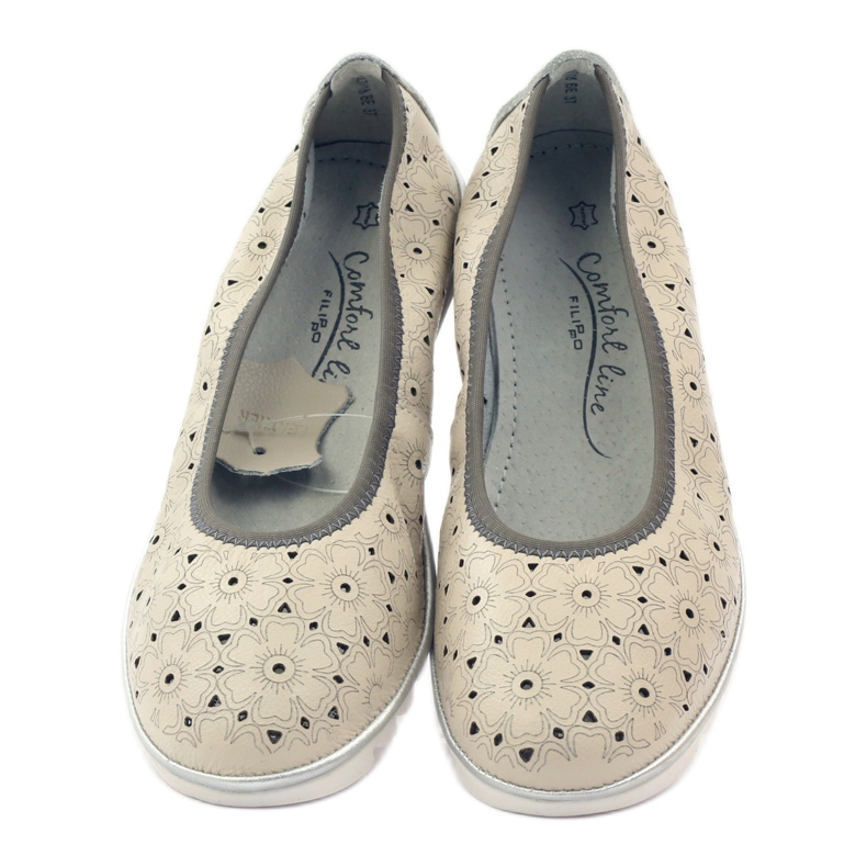 Salones de piel con estampados Filippo 047 beige 4