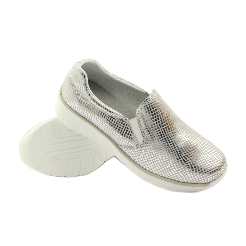 Deportivas de piel slipony Filippo 204 blanco gris 3 Deportivas de piel slipony Filippo 204 blanco gris 3