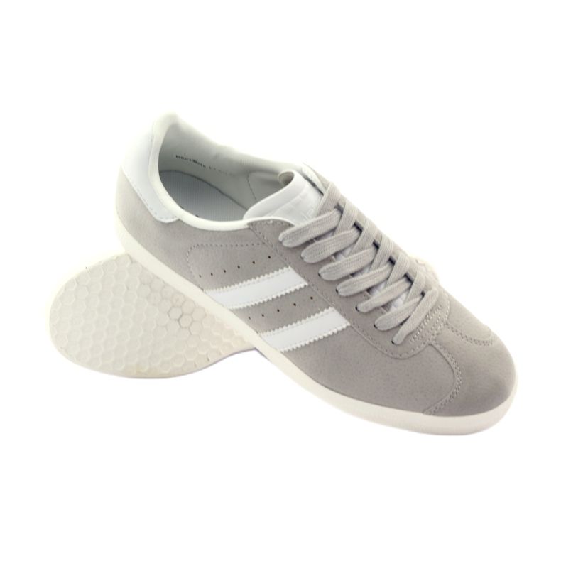 Zapatillas deportivas Mckey DSP135 gris blanco 3