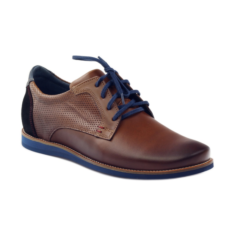 Zapatos casual de hombre Nikopol 1657 marrón negro azul marino 1