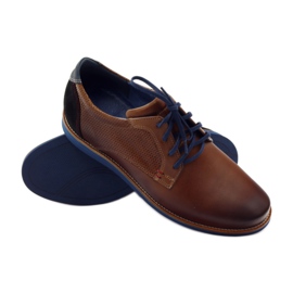 Zapatos casual de hombre Nikopol 1657 marrón negro azul marino 3