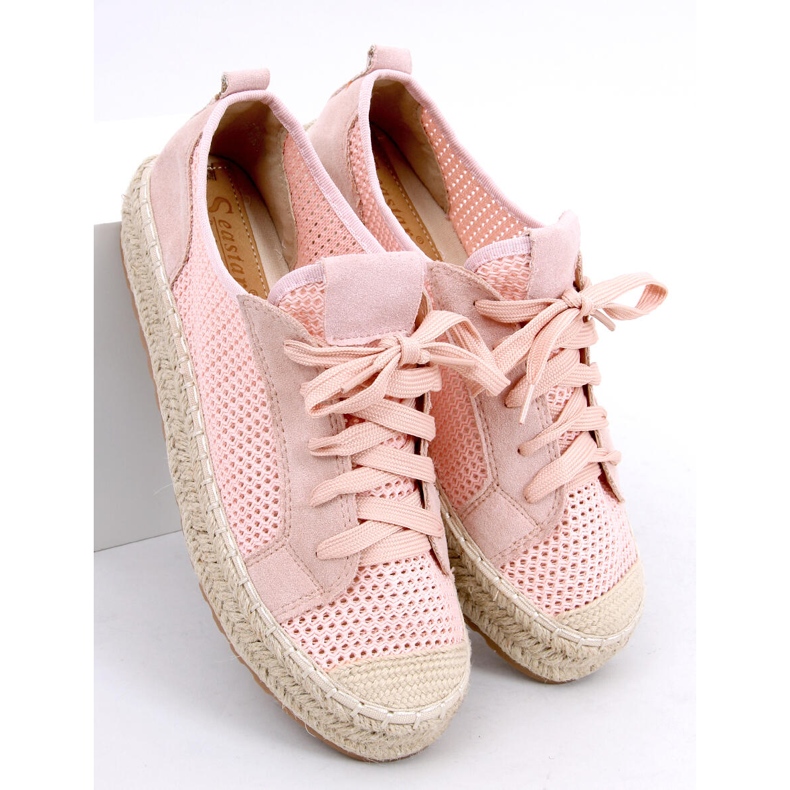 Pink BB06P Zapatillas alpargatas rosas 1