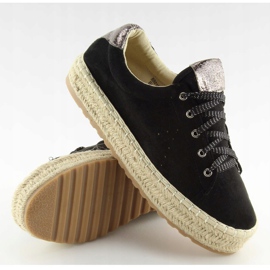 Negro BB01P Deportivas alpargatas negras 2