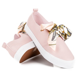 Seastar Zapatillas con estilo atadas con una cinta rosado 7