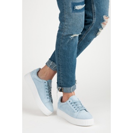 Seastar Zapatillas de gamuza en la plataforma azul 2