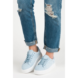 Seastar Zapatillas de gamuza en la plataforma azul 1