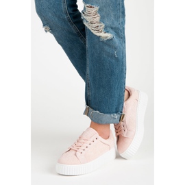 Seastar Zapatillas de gamuza en la plataforma rosado 2