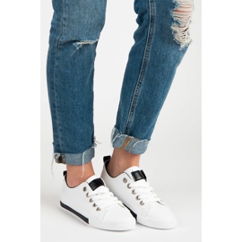 Zapatillas con cordones blanco 1