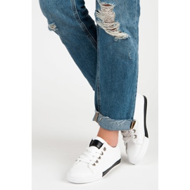 Zapatillas con cordones blanco 2