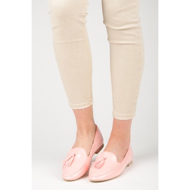 Mocasines VICES lacados rosa 1